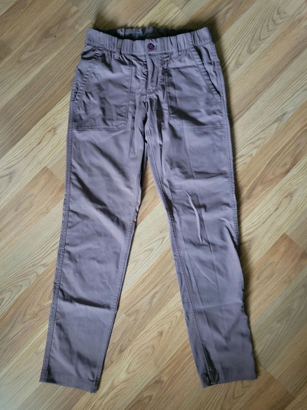 REI Co-op Trailmade Pull-On Hiking Pants Purple Gray Brown Small